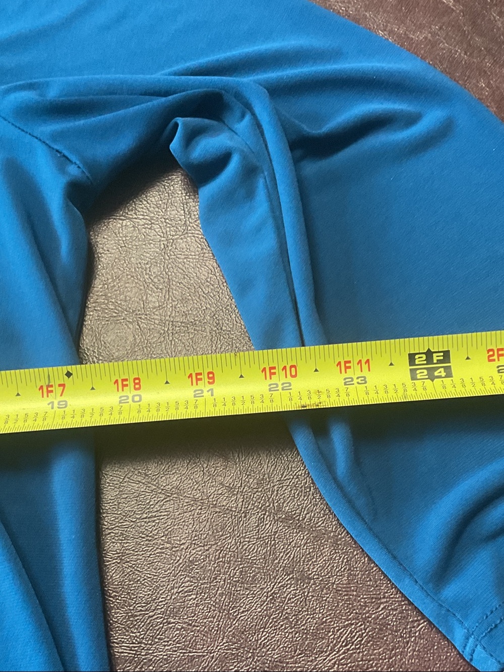 Chico's Teal Blue Long-Sleeve Swing Dress - Picture 2 of 3